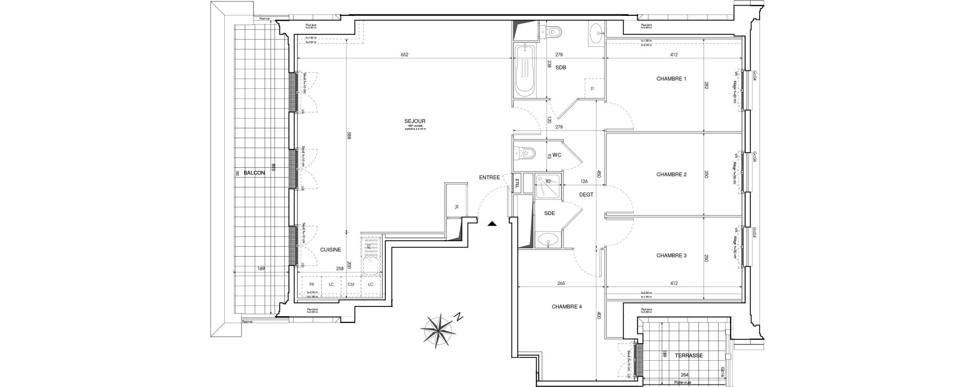Appartement T5 de 105,20 m2 au Blanc-Mesnil Centre