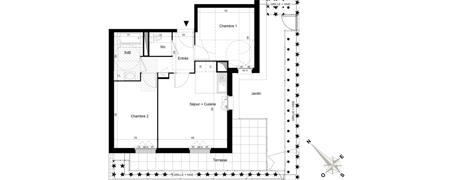 Appartement T3 de 51,47 m2 au Blanc-Mesnil Centre