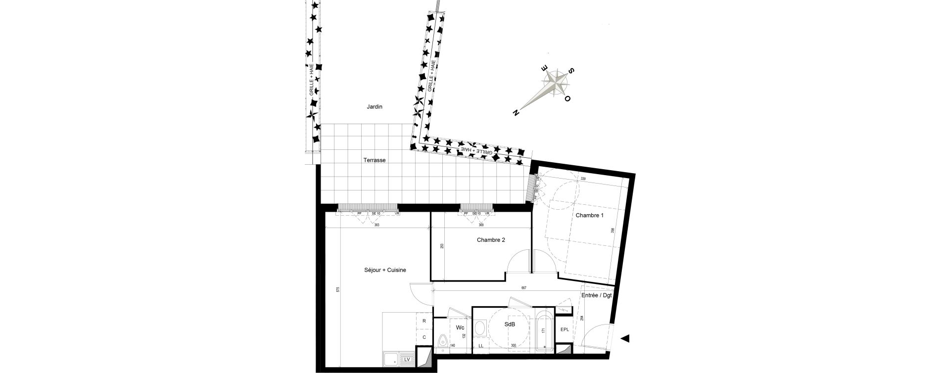 Appartement T3 de 61,22 m2 au Blanc-Mesnil Centre