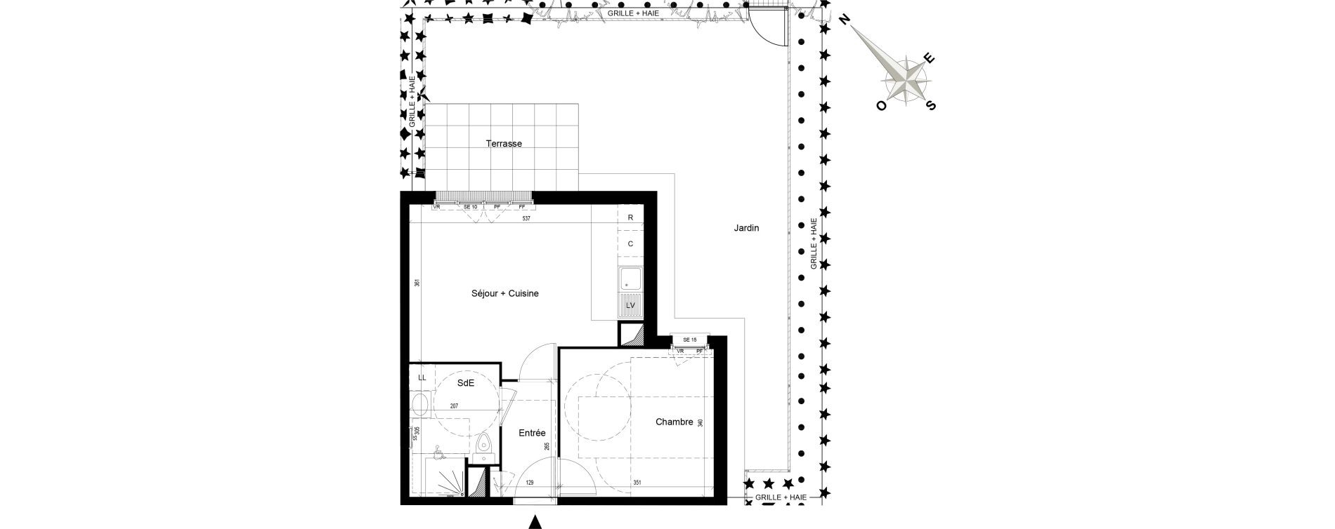 Appartement T2 de 39,91 m2 au Blanc-Mesnil Centre