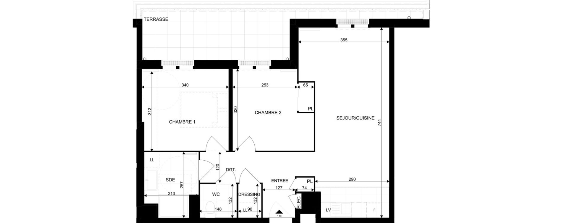 Appartement T3 de 58,59 m2 au Blanc-Mesnil La molette
