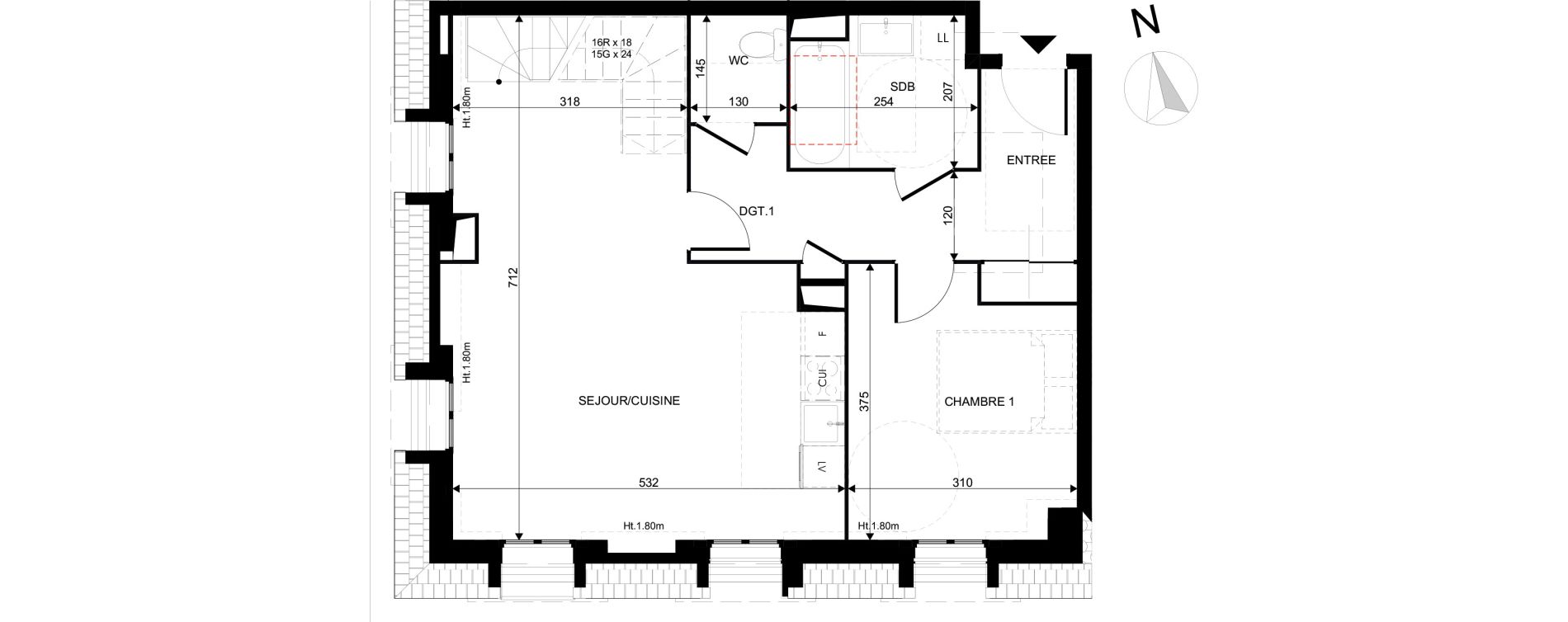 Duplex T4 de 84,21 m2 au Blanc-Mesnil La molette
