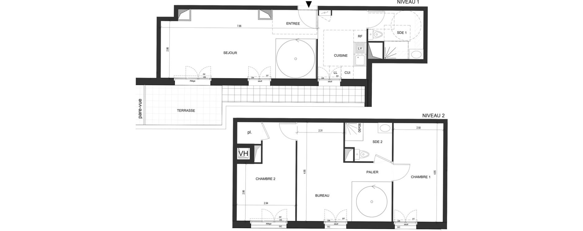Appartement T4 de 80,53 m2 au Blanc-Mesnil Descartes