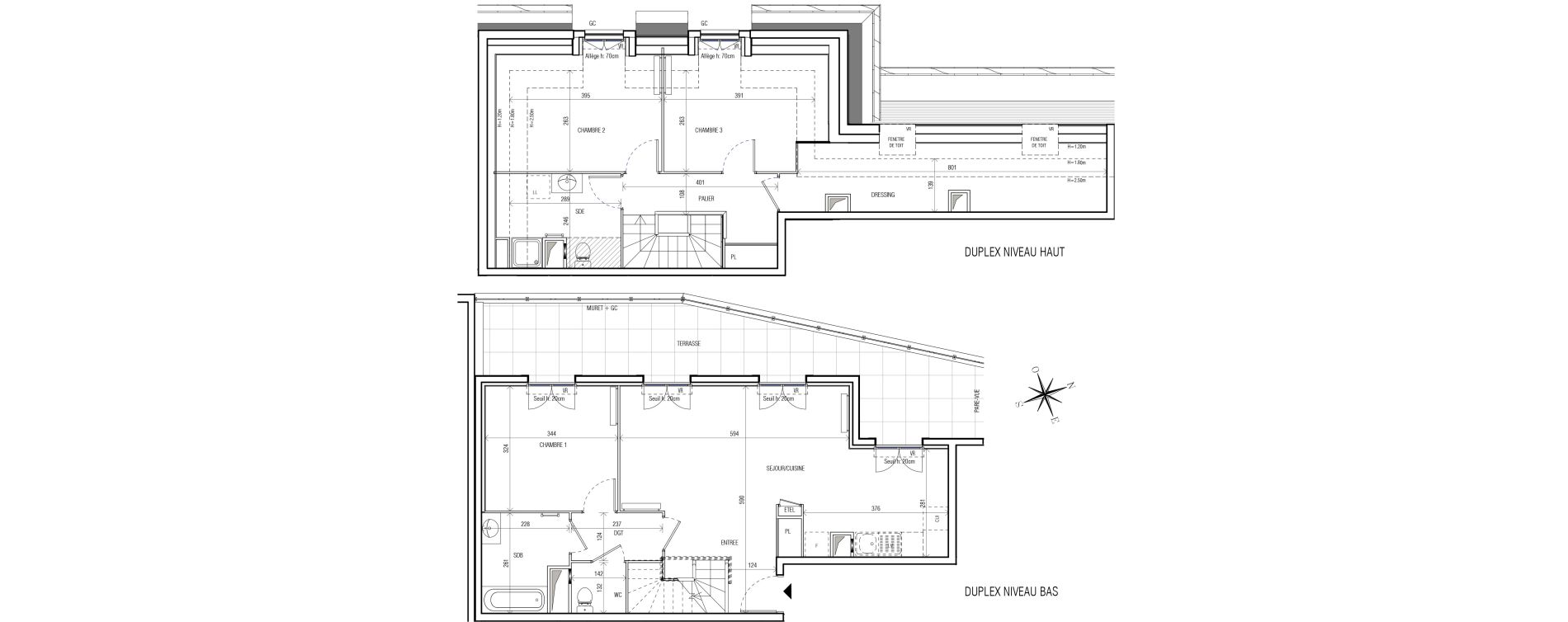 Duplex T4 de 101,04 m2 au Blanc-Mesnil Centre