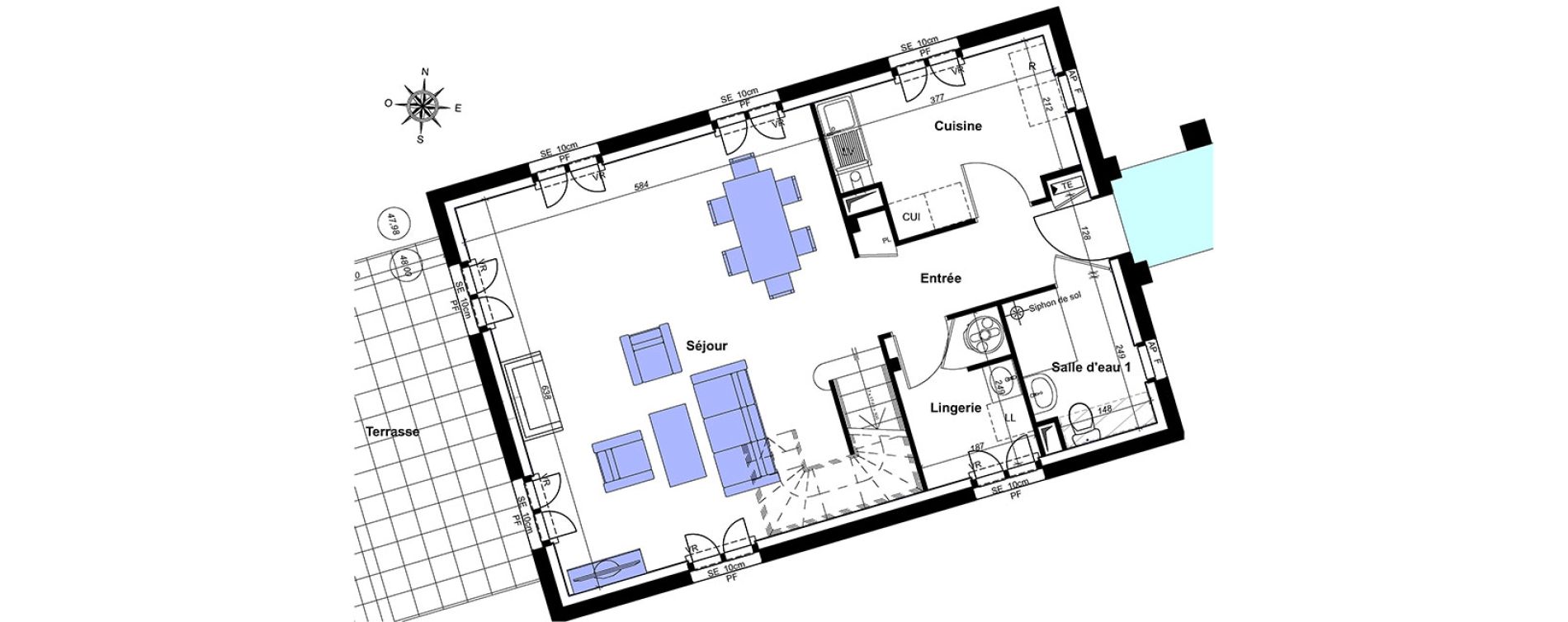 Maison T5 de 111,84 m2 au Blanc-Mesnil Centre
