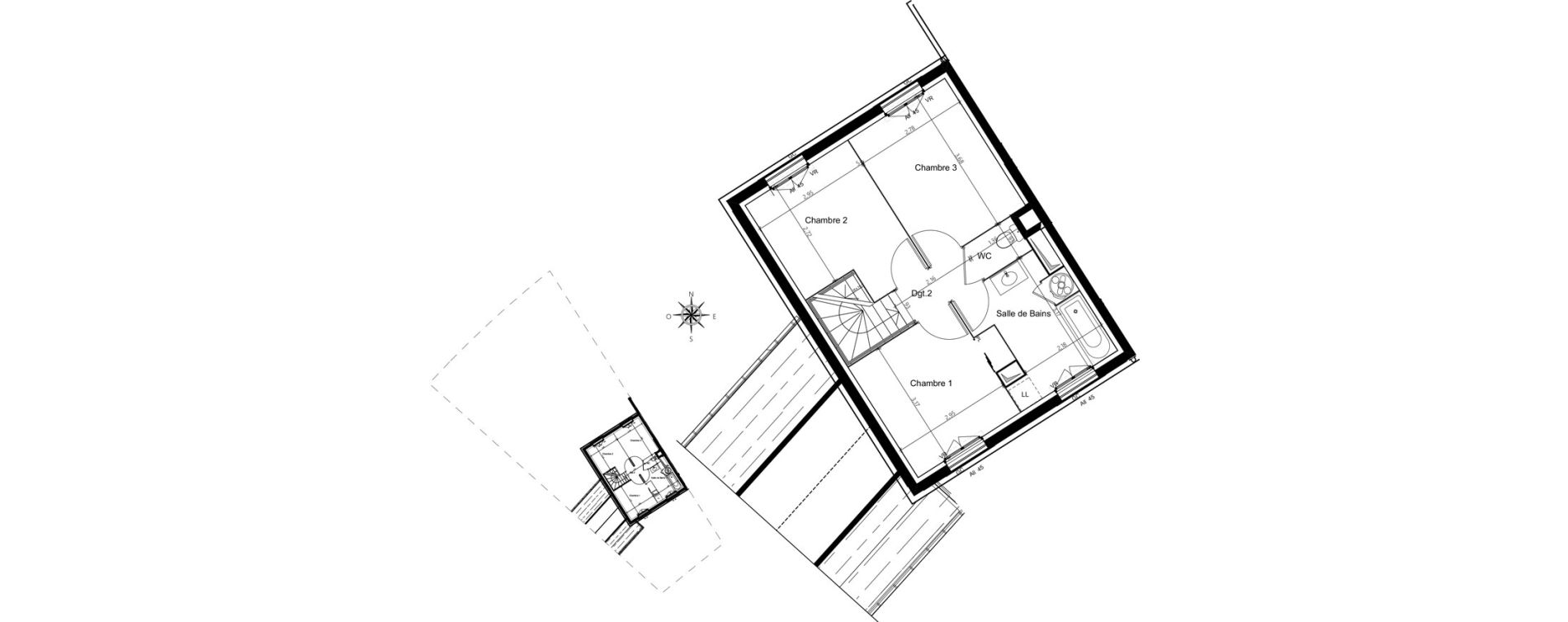 Maison T4 de 81,24 m2 au Blanc-Mesnil Centre