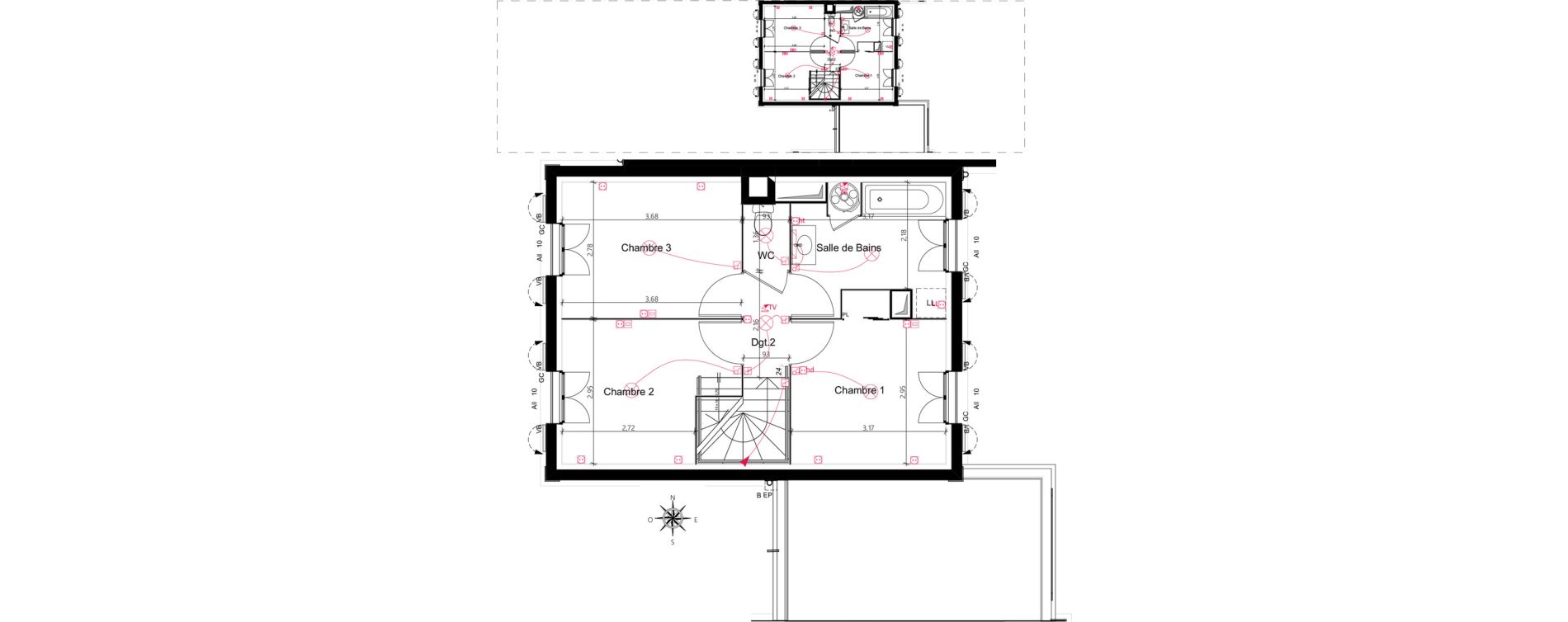 Maison T4 de 81,24 m2 au Blanc-Mesnil Centre