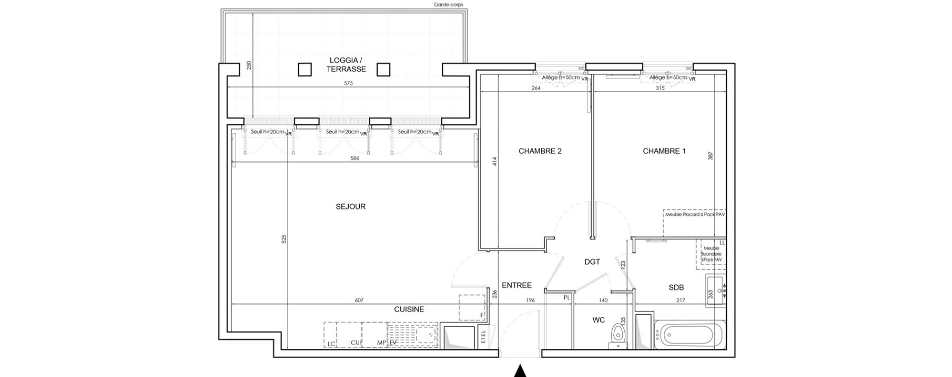 Appartement T3 de 66,51 m2 au Blanc-Mesnil Gare