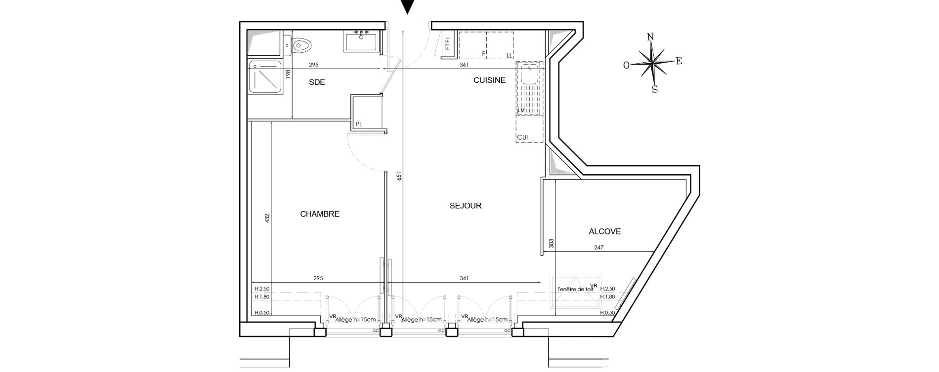 Appartement T2 de 47,04 m2 au Blanc-Mesnil Gare