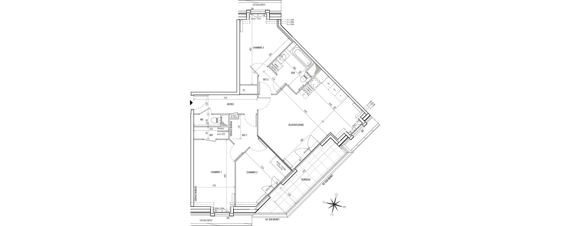 Appartement T4 de 84,17 m2 au Blanc-Mesnil Centre