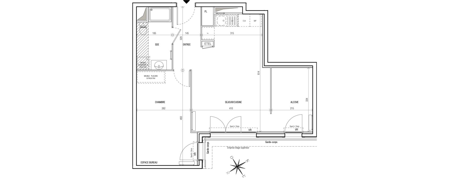 Appartement T2 de 54,56 m2 au Blanc-Mesnil Centre