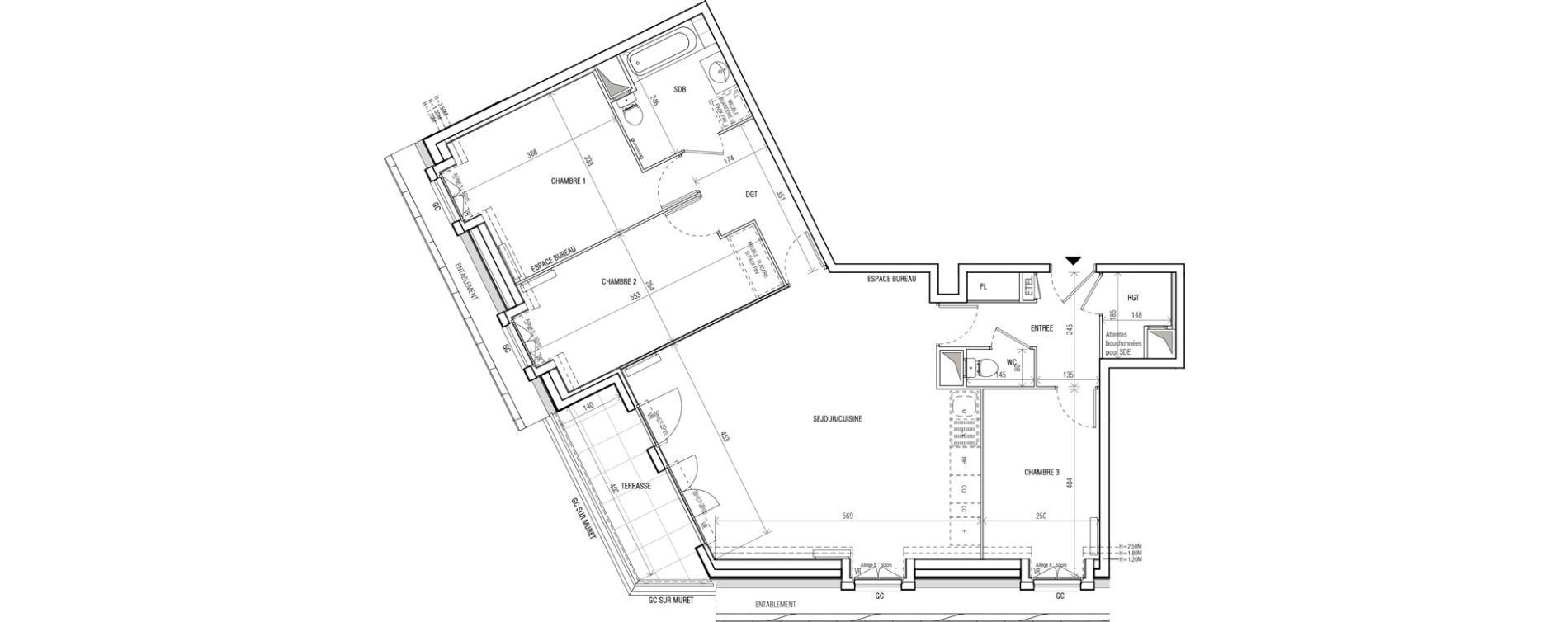 Appartement T4 de 89,93 m2 au Blanc-Mesnil Centre