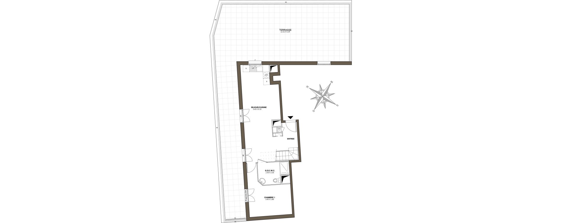 Duplex T5 de 101,10 m2 au Blanc-Mesnil Centre