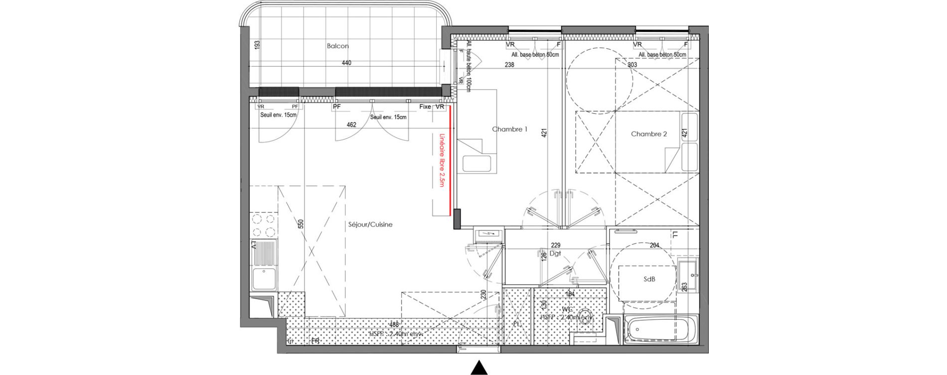 Appartement T3 de 60,65 m2 au Blanc-Mesnil Centre