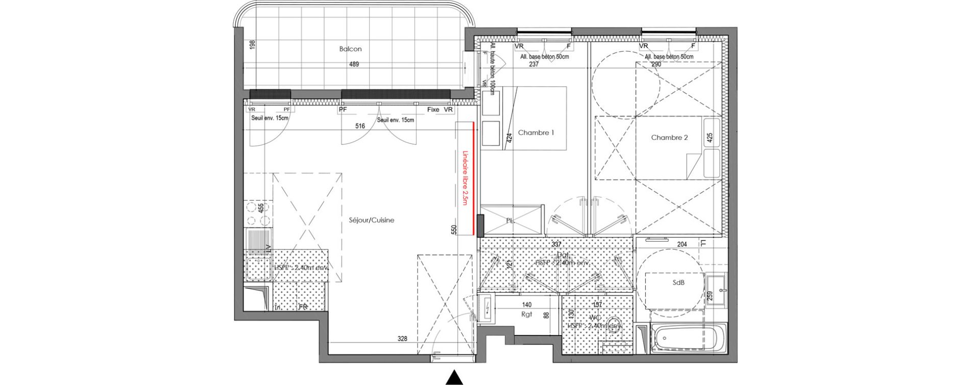 Appartement T3 de 60,51 m2 au Blanc-Mesnil Centre