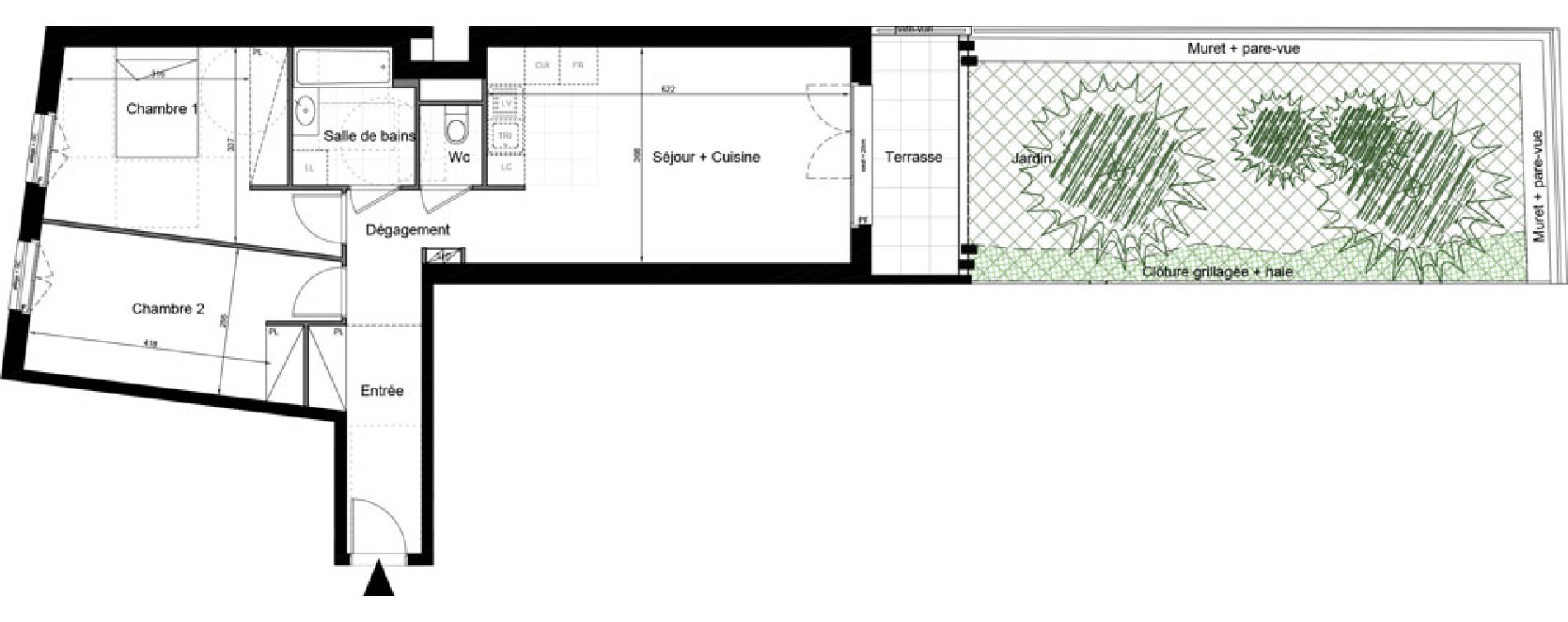 Appartement T3 de 66,20 m2 au Blanc-Mesnil Avenue du 8 mai