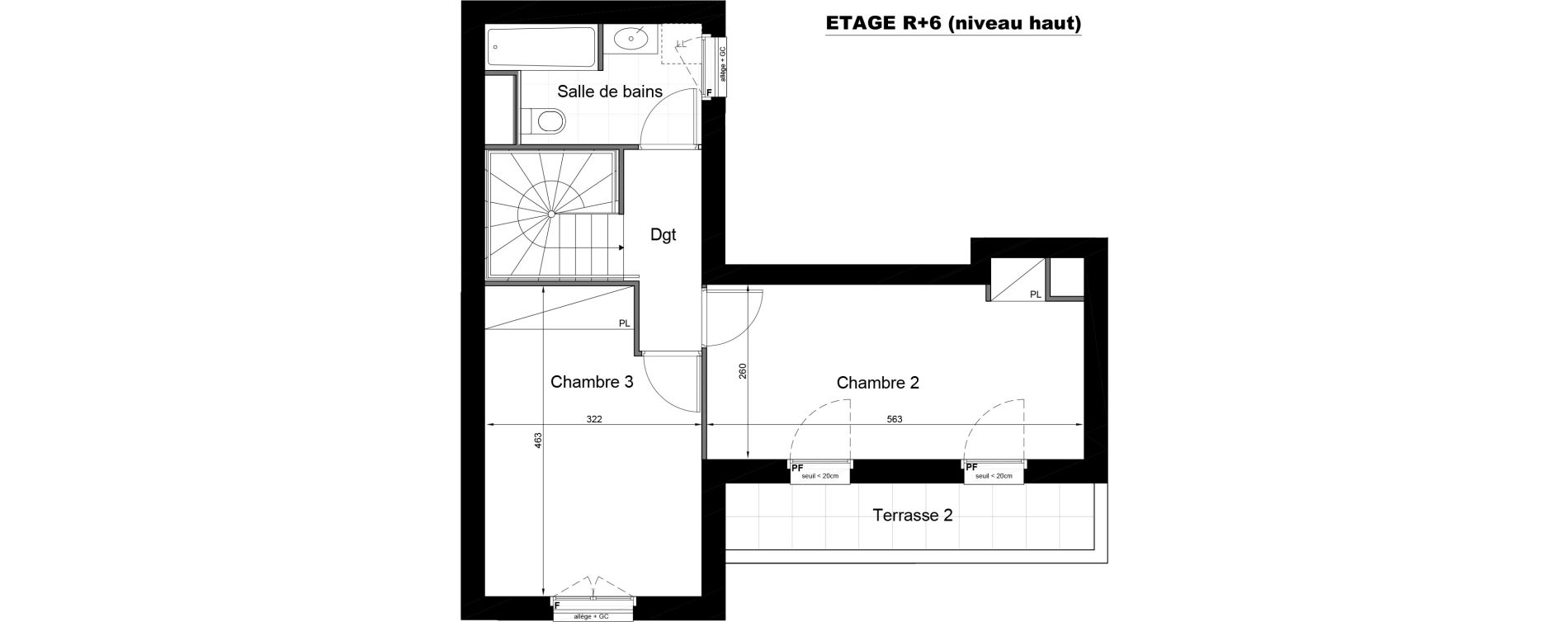 Duplex T4 de 84,00 m2 au Blanc-Mesnil Avenue du 8 mai