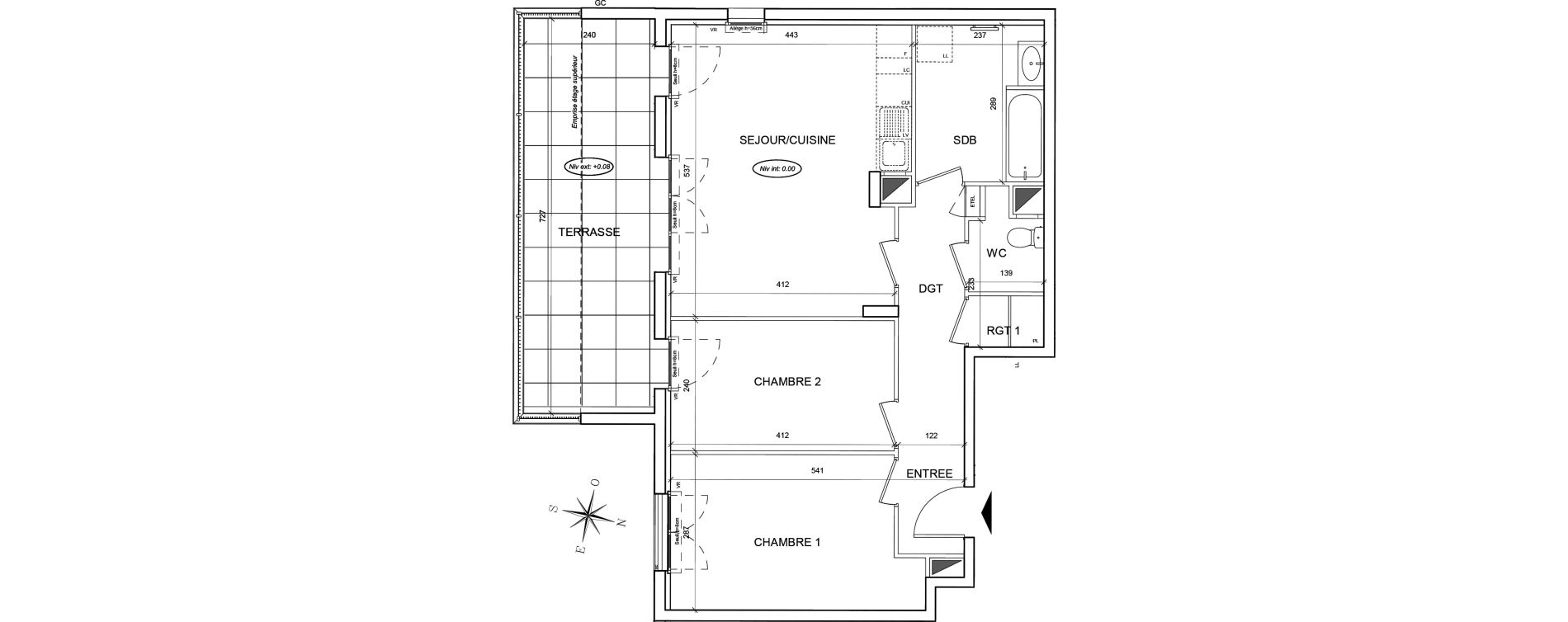 Appartement T3 de 63,33 m2 au Blanc-Mesnil Centre