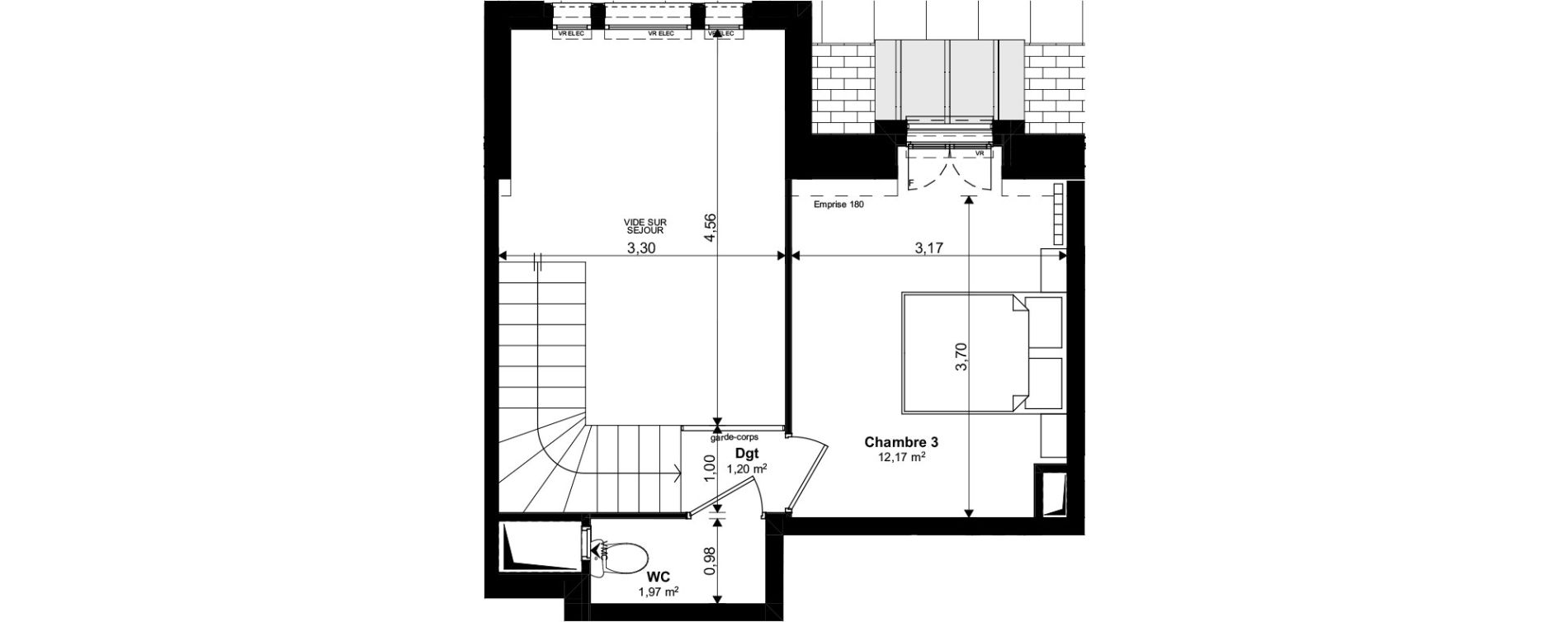 Duplex T4 de 90,36 m2 au Blanc-Mesnil Eiffel