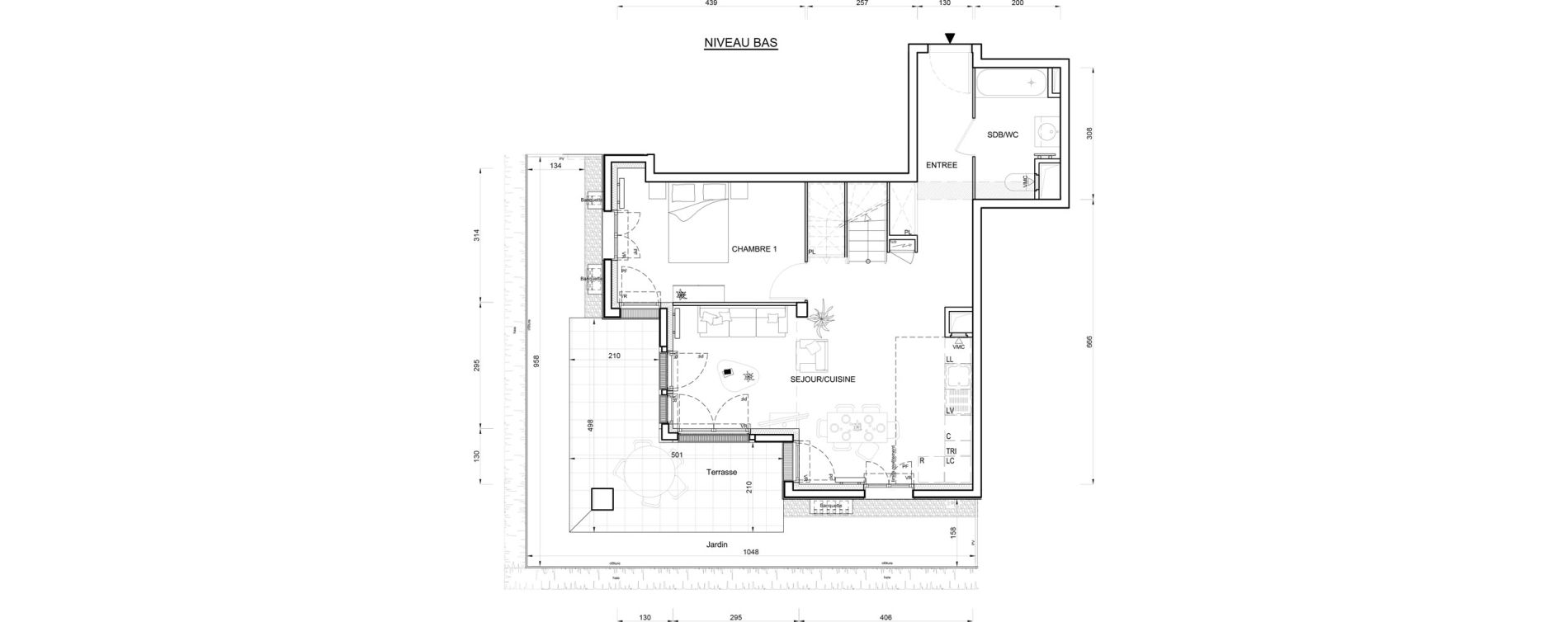 Appartement T4 de 91,21 m2 au Blanc-Mesnil Eiffel