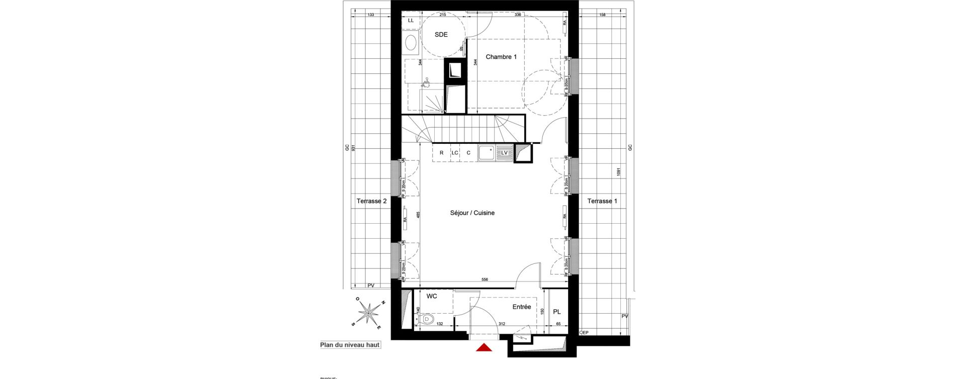 Souplex T4 de 86,37 m2 au Bourget Bienvenue rigaud