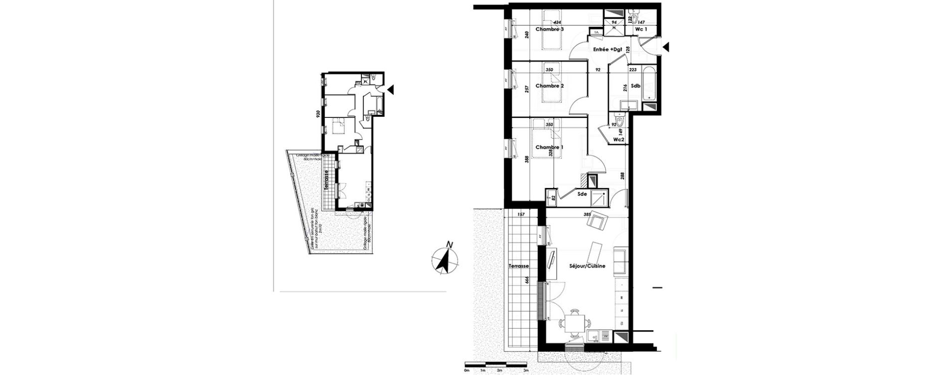 Appartement T4 de 77,09 m2 &agrave; Livry-Gargan Centre