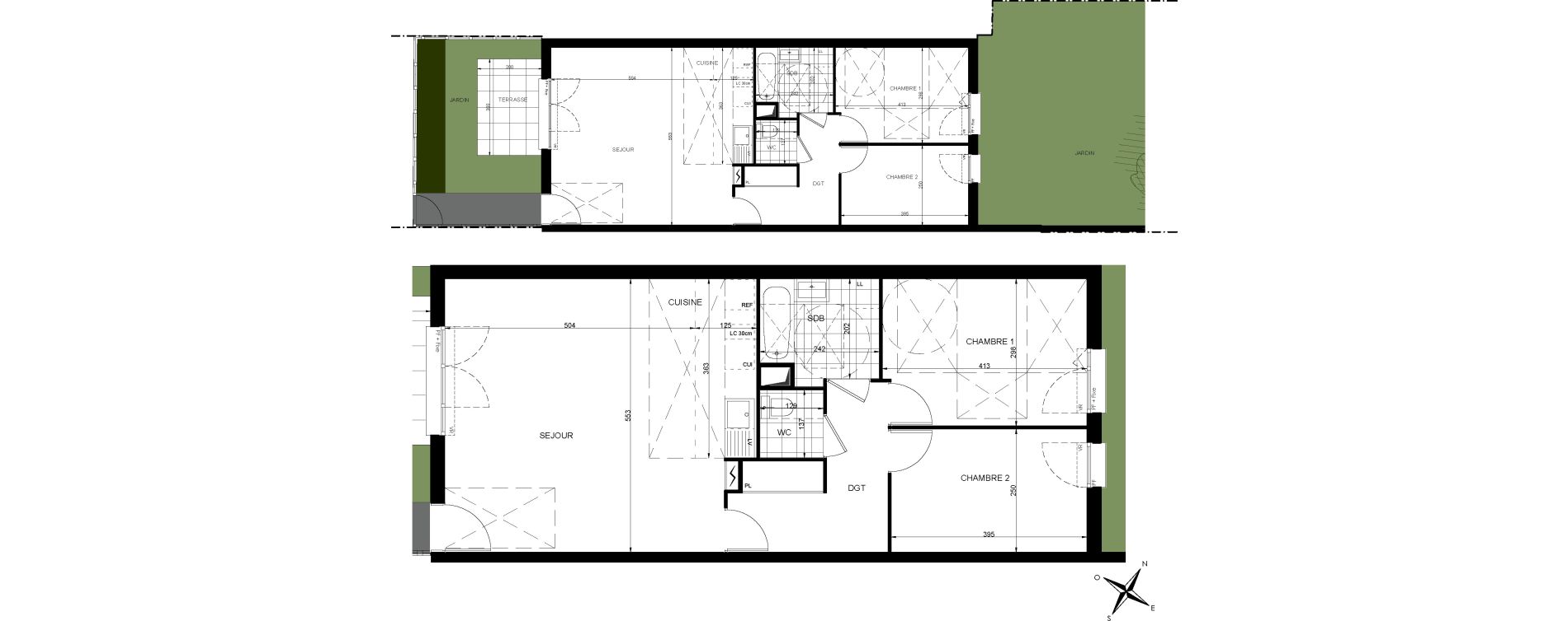 Appartement T3 de 69,95 m2 &agrave; Livry-Gargan Centre
