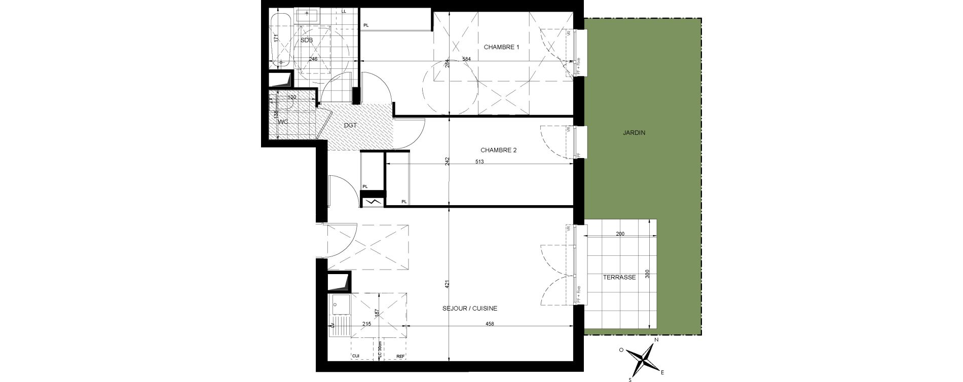 Appartement T3 de 68,37 m2 &agrave; Livry-Gargan Centre