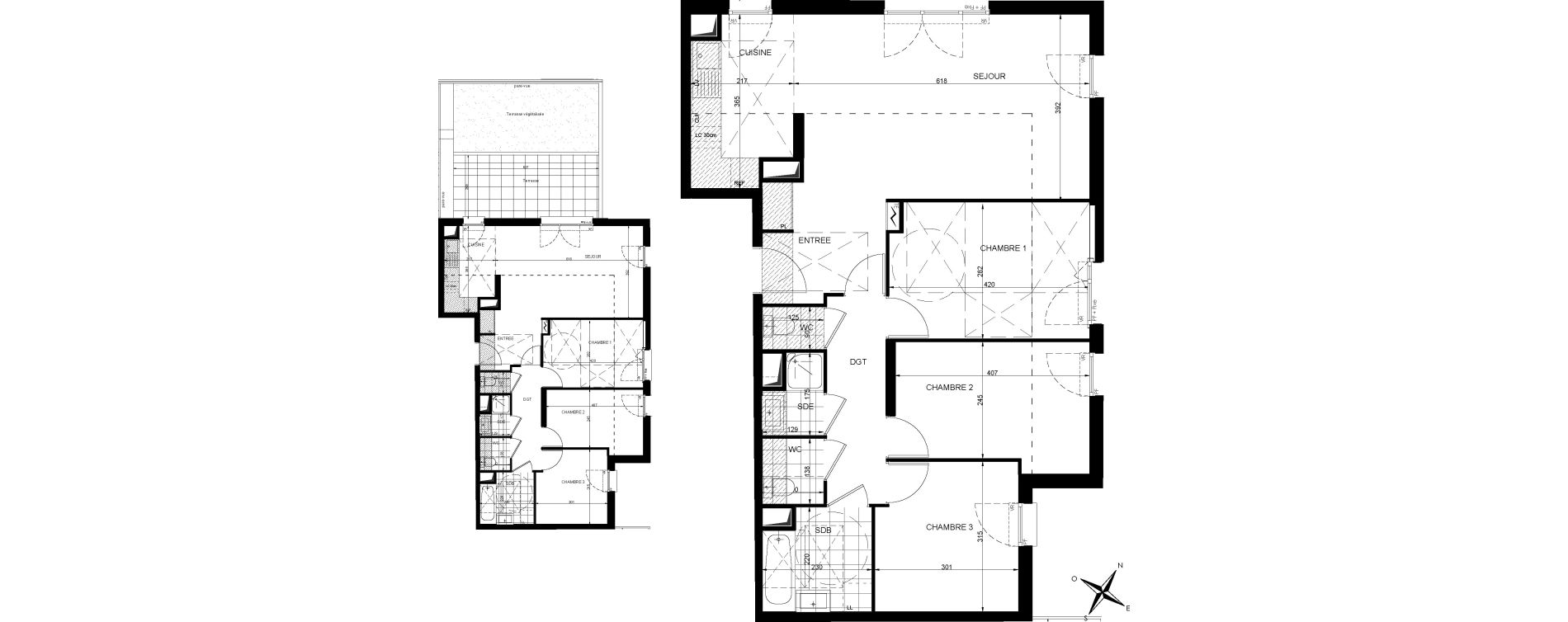 Appartement T4 de 82,78 m2 &agrave; Livry-Gargan Centre