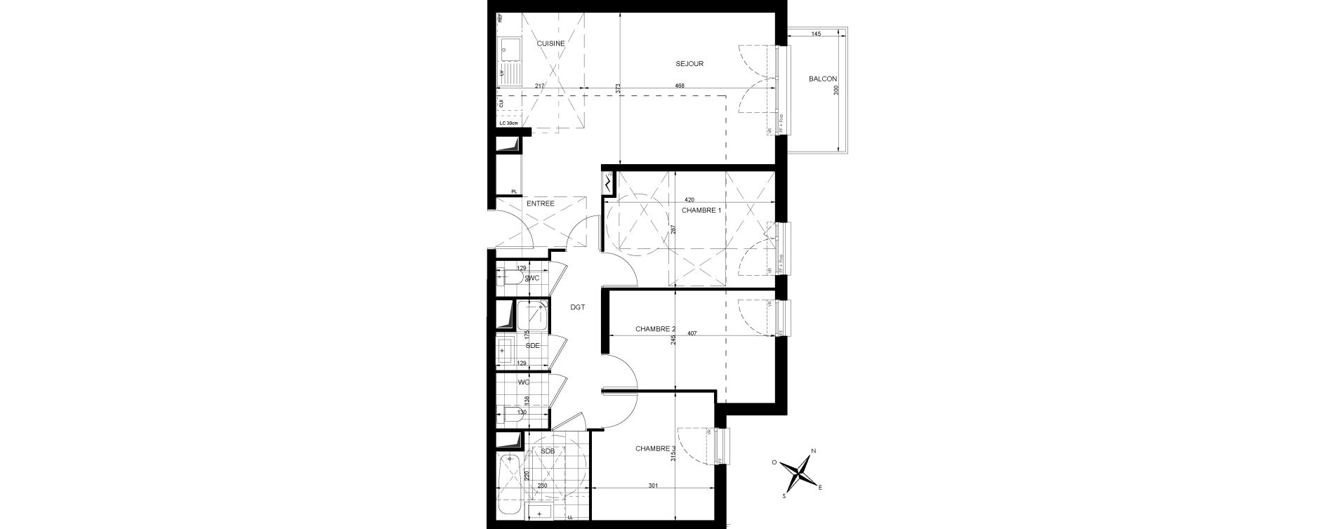 Appartement T4 de 77,34 m2 &agrave; Livry-Gargan Centre