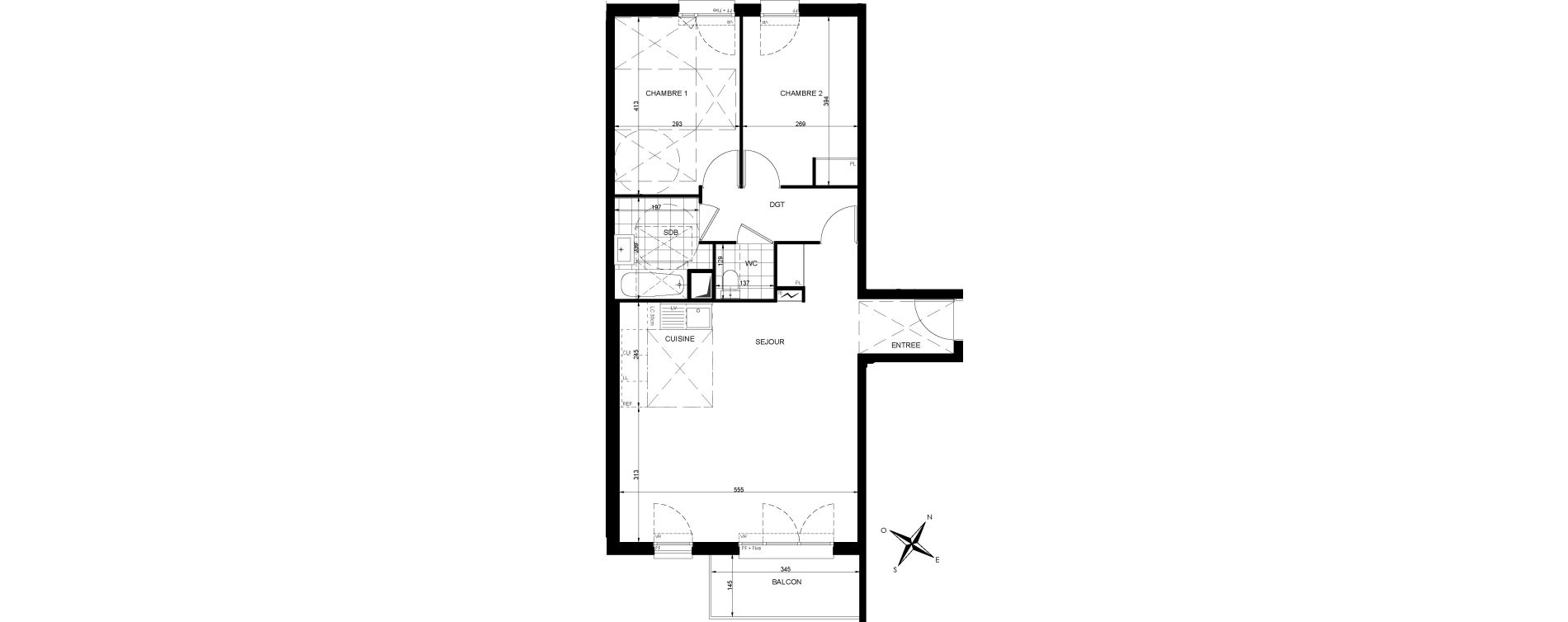 Appartement T3 de 69,86 m2 &agrave; Livry-Gargan Centre