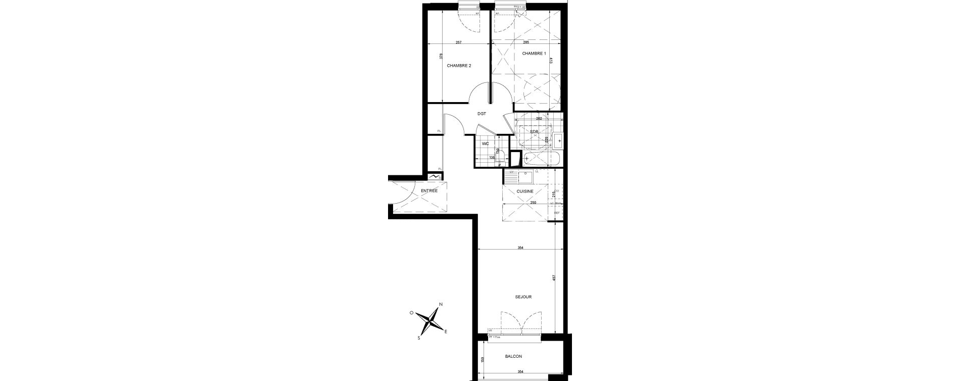 Appartement T3 de 63,87 m2 &agrave; Livry-Gargan Centre