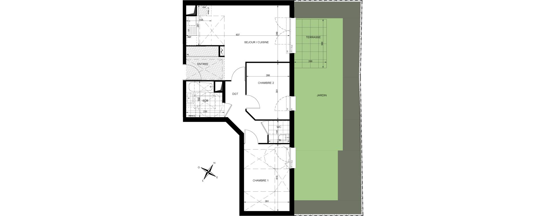 Appartement T3 de 58,54 m2 &agrave; Livry-Gargan Centre