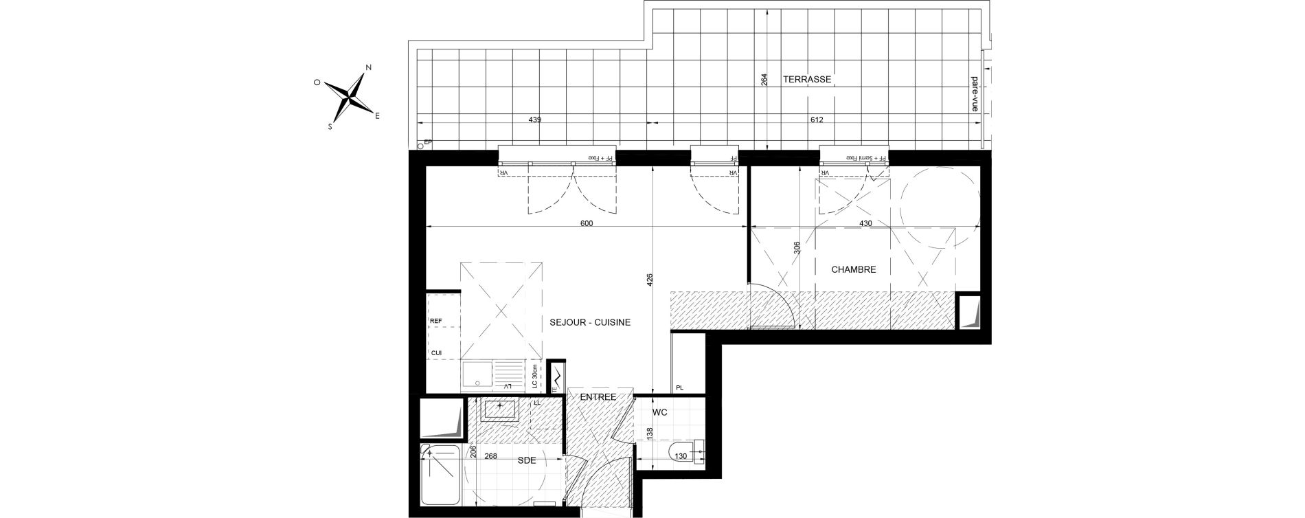 Appartement T2 de 46,35 m2 &agrave; Livry-Gargan Centre