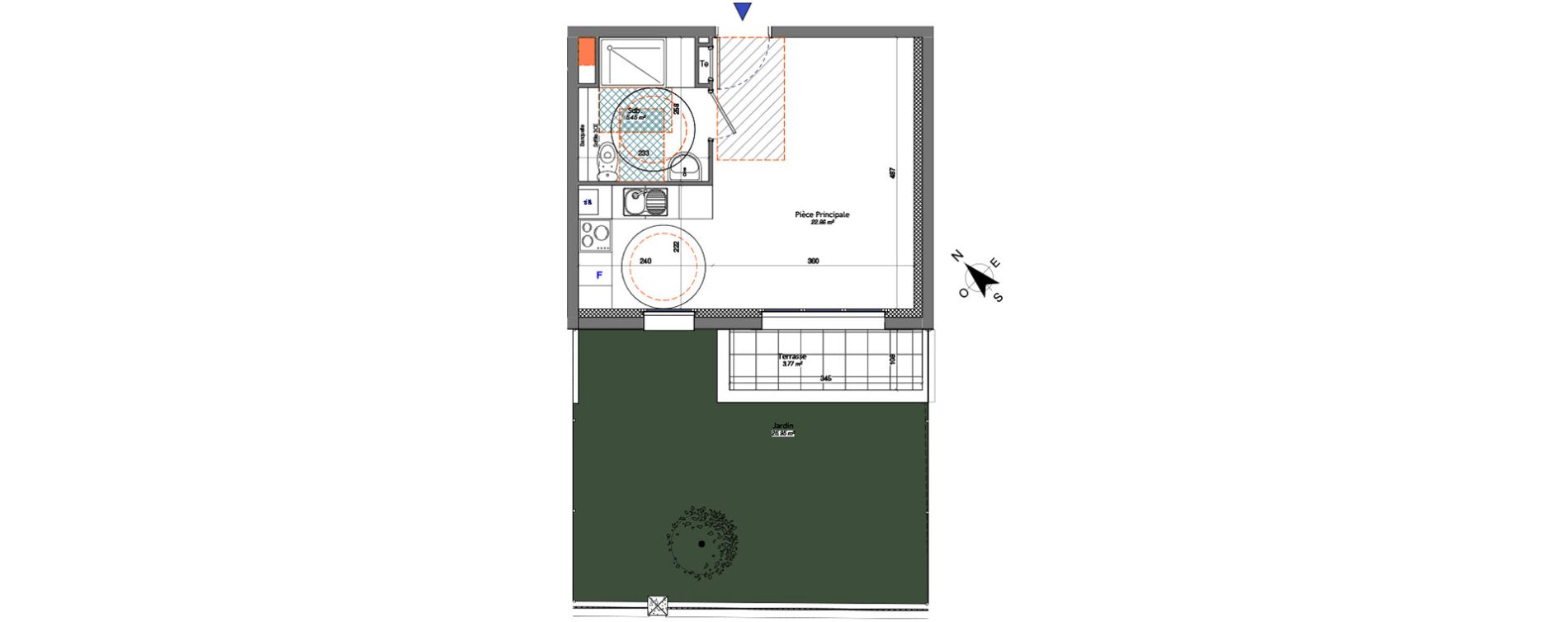 Appartement T1 de 28,31 m2 &agrave; Livry-Gargan Centre