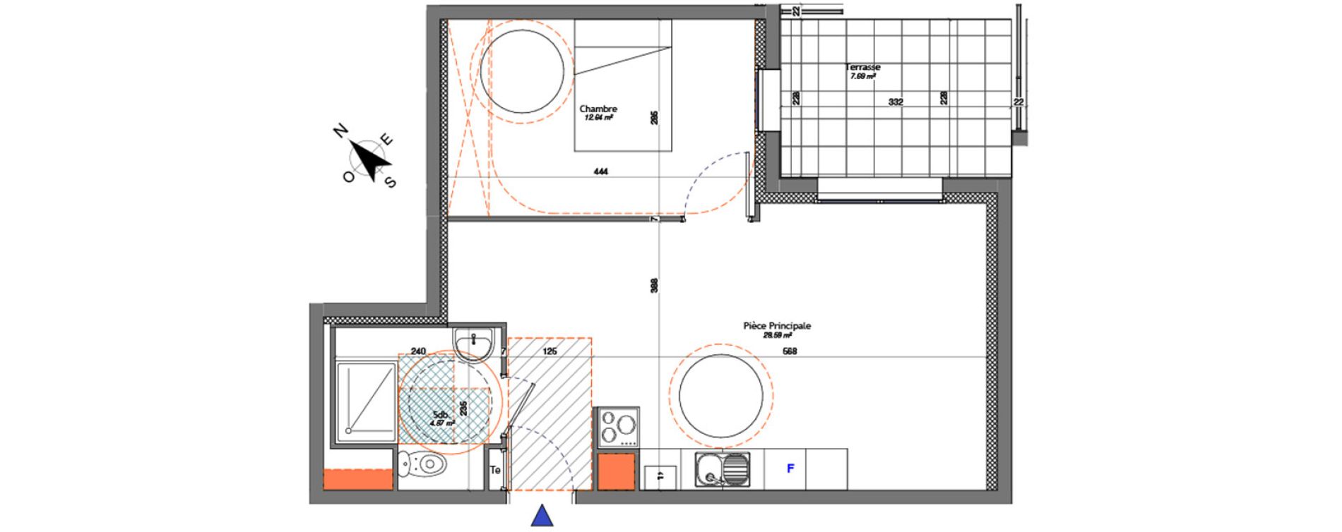 Appartement T2 de 46,10 m2 à Livry-Gargan Centre