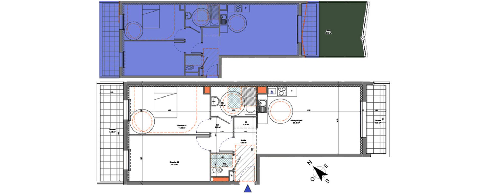 Appartement T3 de 67,90 m2 &agrave; Livry-Gargan Centre