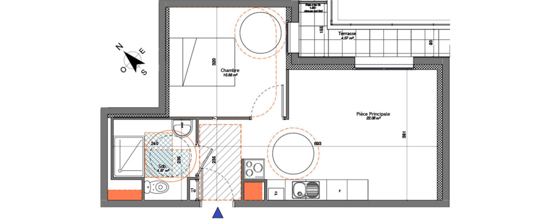 Appartement T2 de 37,83 m2 &agrave; Livry-Gargan Centre