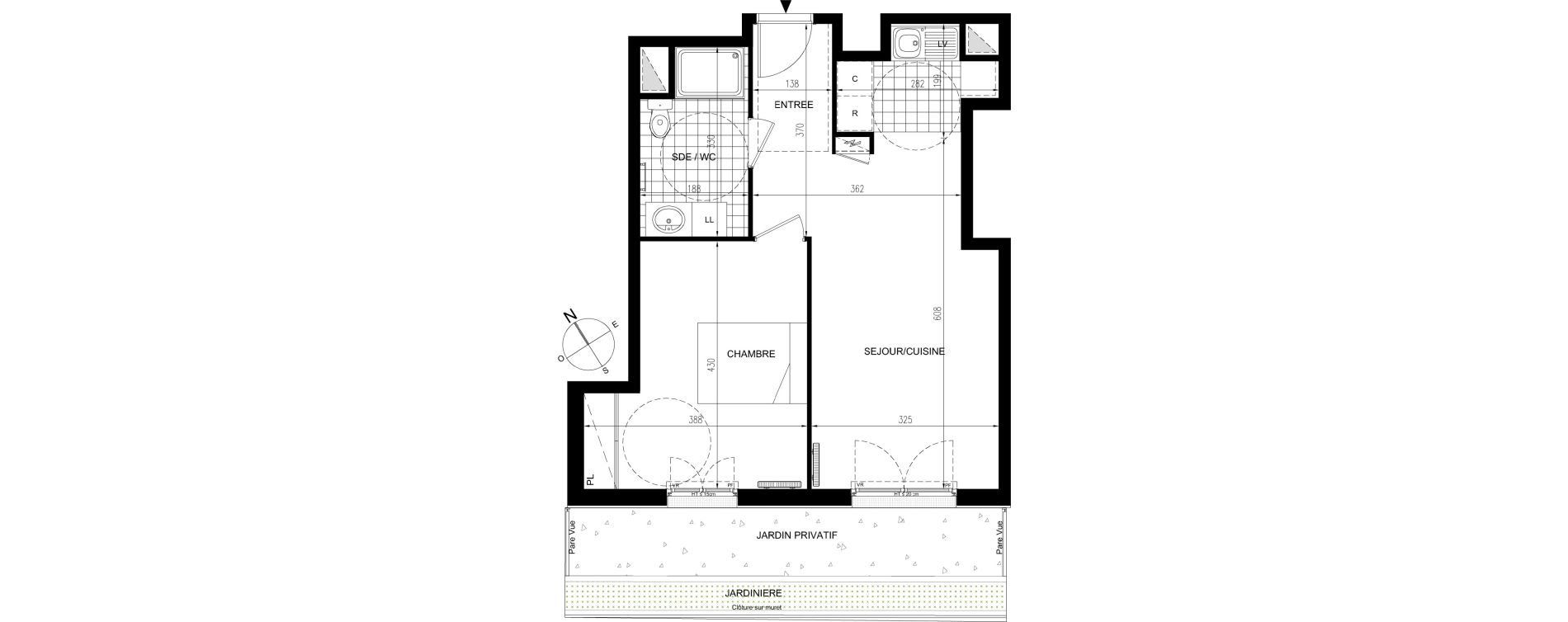 Appartement T2 de 46,63 m2 &agrave; Livry-Gargan Centre