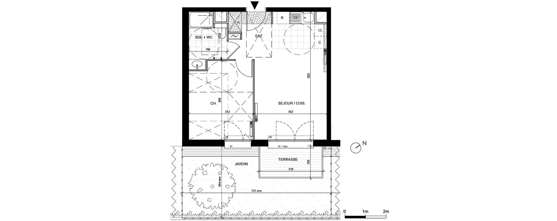 Appartement T2 de 40,01 m2 &agrave; Livry-Gargan Centre