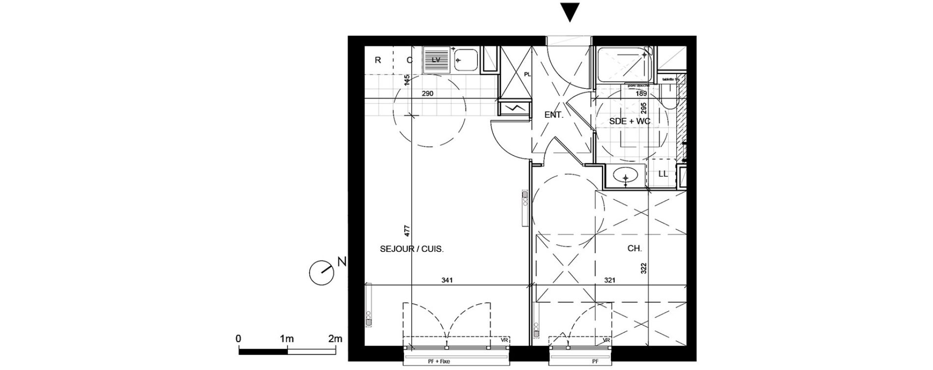 Appartement T2 de 39,95 m2 &agrave; Livry-Gargan Centre