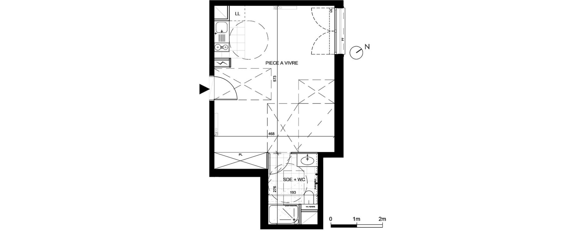 Appartement T1 de 32,22 m2 &agrave; Livry-Gargan Centre