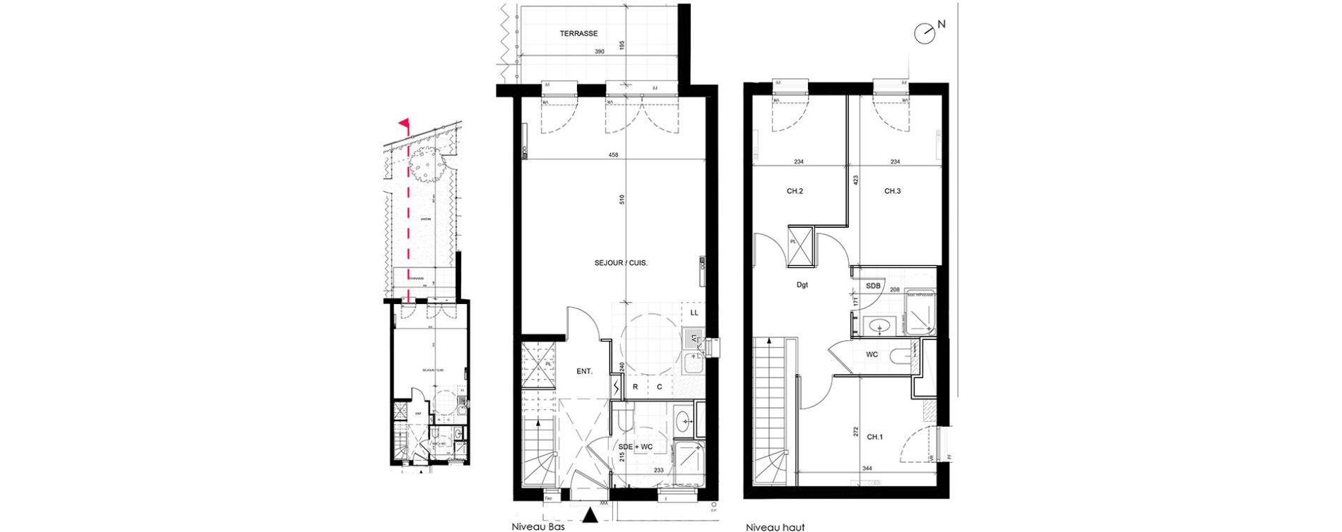 Appartement T4 de 80,39 m2 &agrave; Livry-Gargan Centre