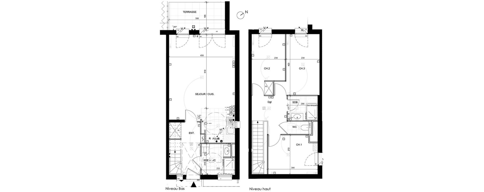 Maison T4 de 80,35 m2 &agrave; Livry-Gargan Centre