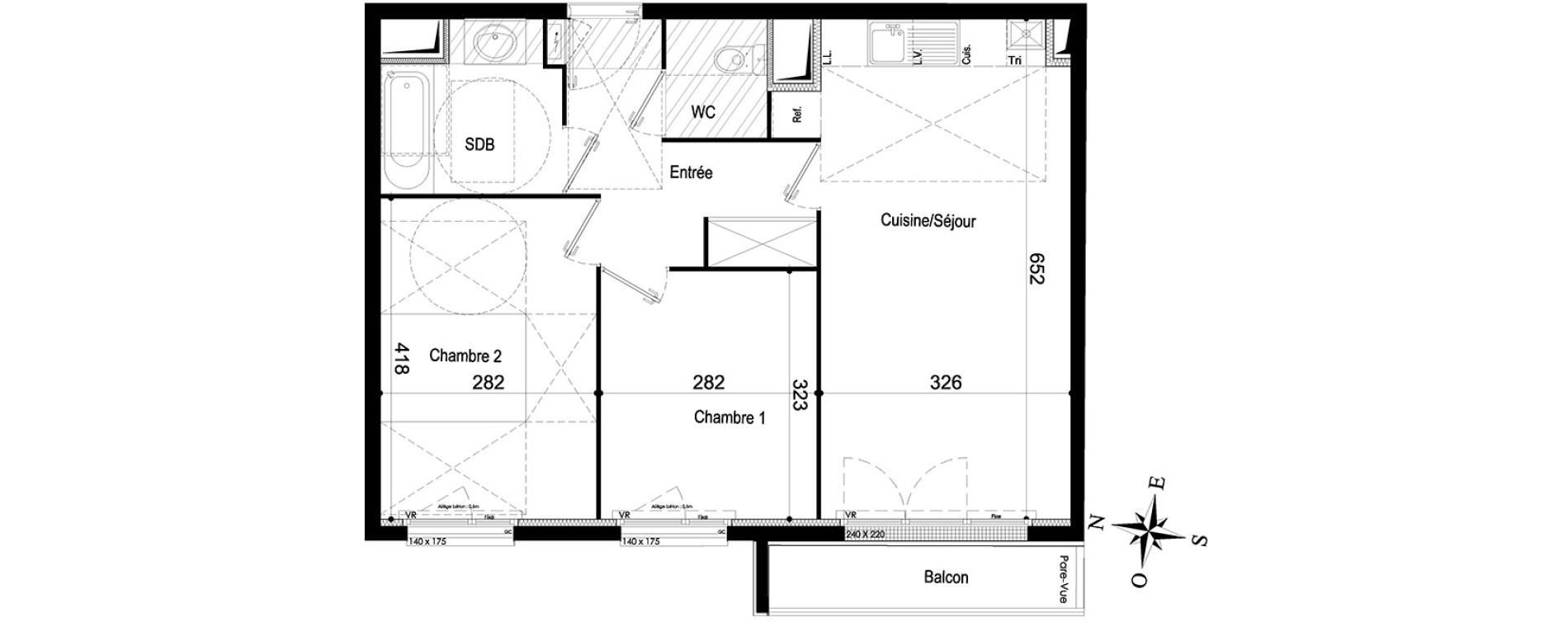 Appartement T3 de 56,03 m2 &agrave; Livry-Gargan Centre
