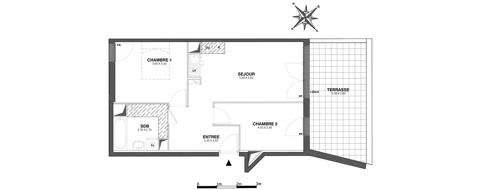 Appartement T3 de 51,00 m2 &agrave; Livry-Gargan La poudrerie