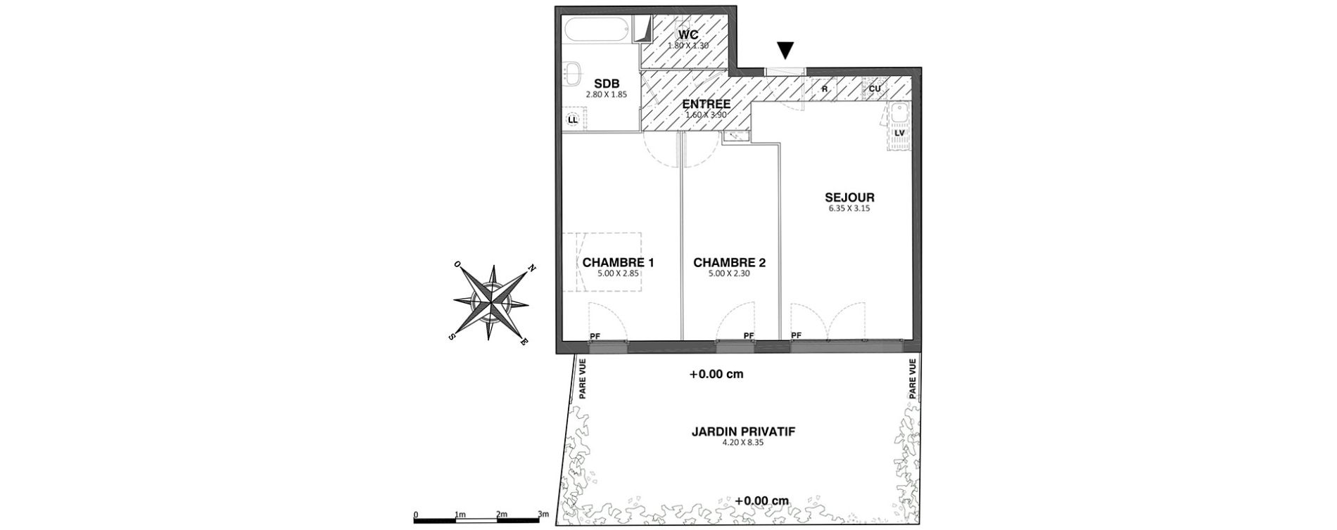 Appartement T3 de 58,00 m2 &agrave; Livry-Gargan La poudrerie