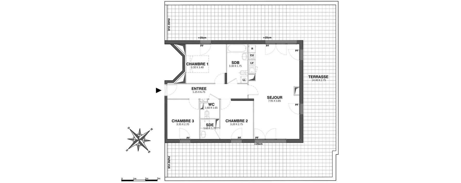 Appartement T4 de 79,70 m2 &agrave; Livry-Gargan La poudrerie