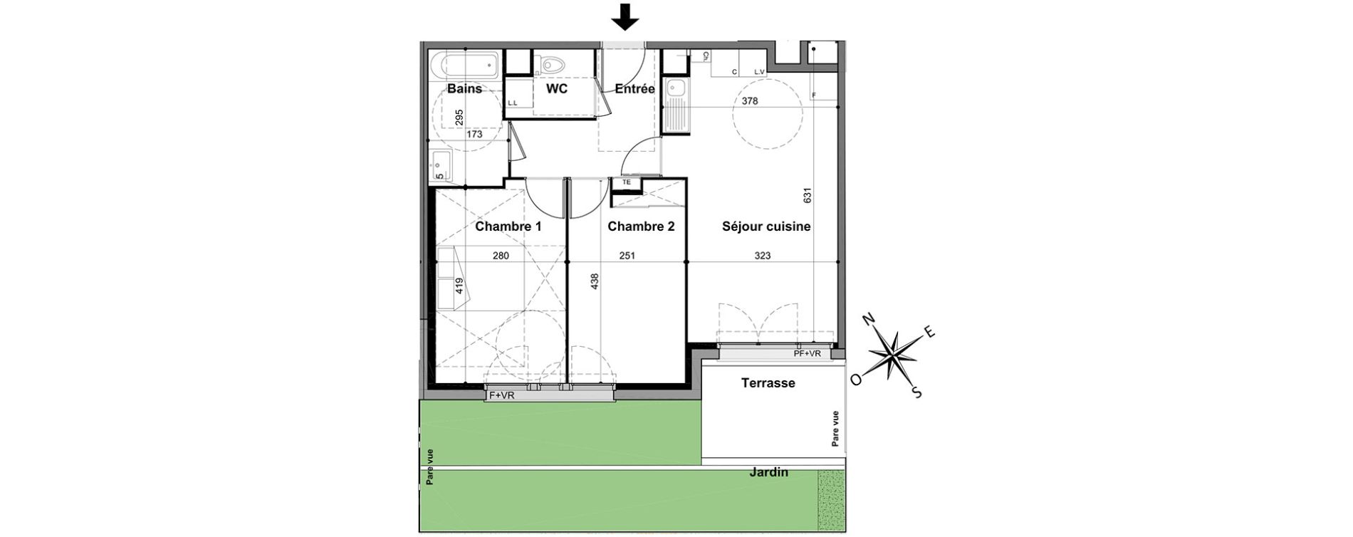 Appartement T3 de 57,50 m2 &agrave; Livry-Gargan Centre