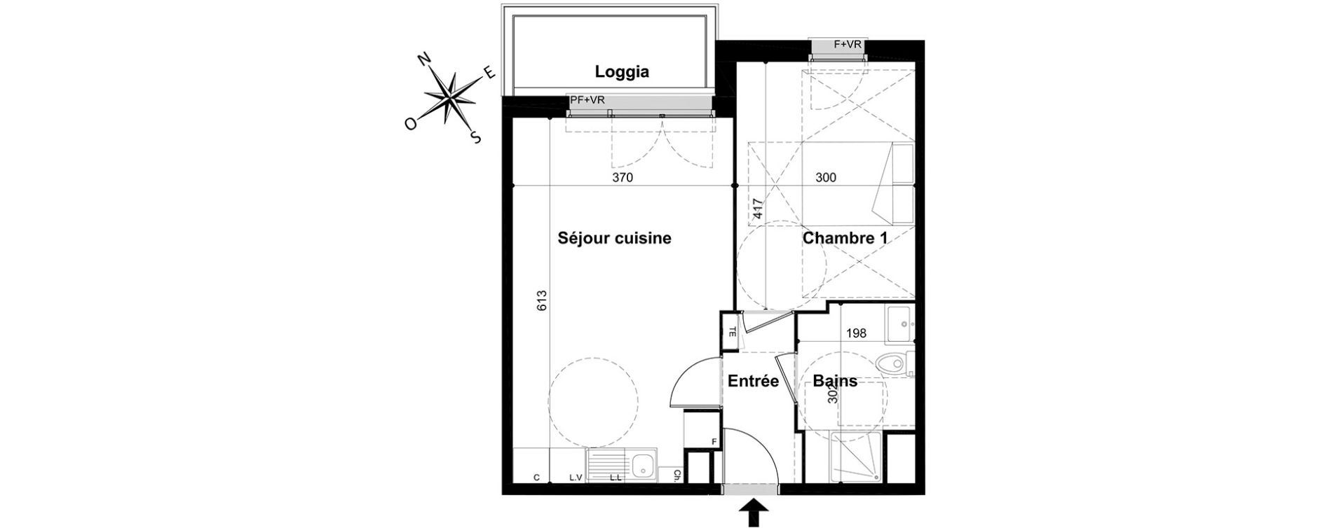 Appartement T2 de 42,20 m2 &agrave; Livry-Gargan Centre